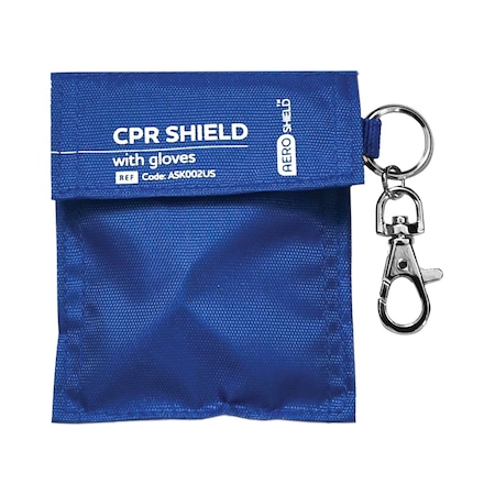 Aero Healthcare Aeroshield Cpr Face Shield Disposable Keyring With Gloves ASK002US